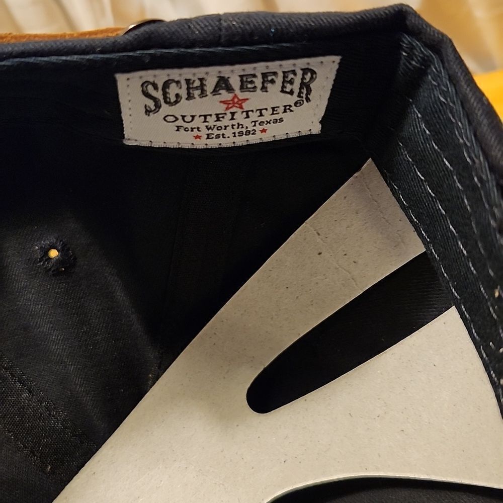Schaefer Outfitters Black Sliderback Hat - New - Picture 7 of 8